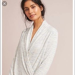 Anthropologie Space Dyed Surplice Wrap Top